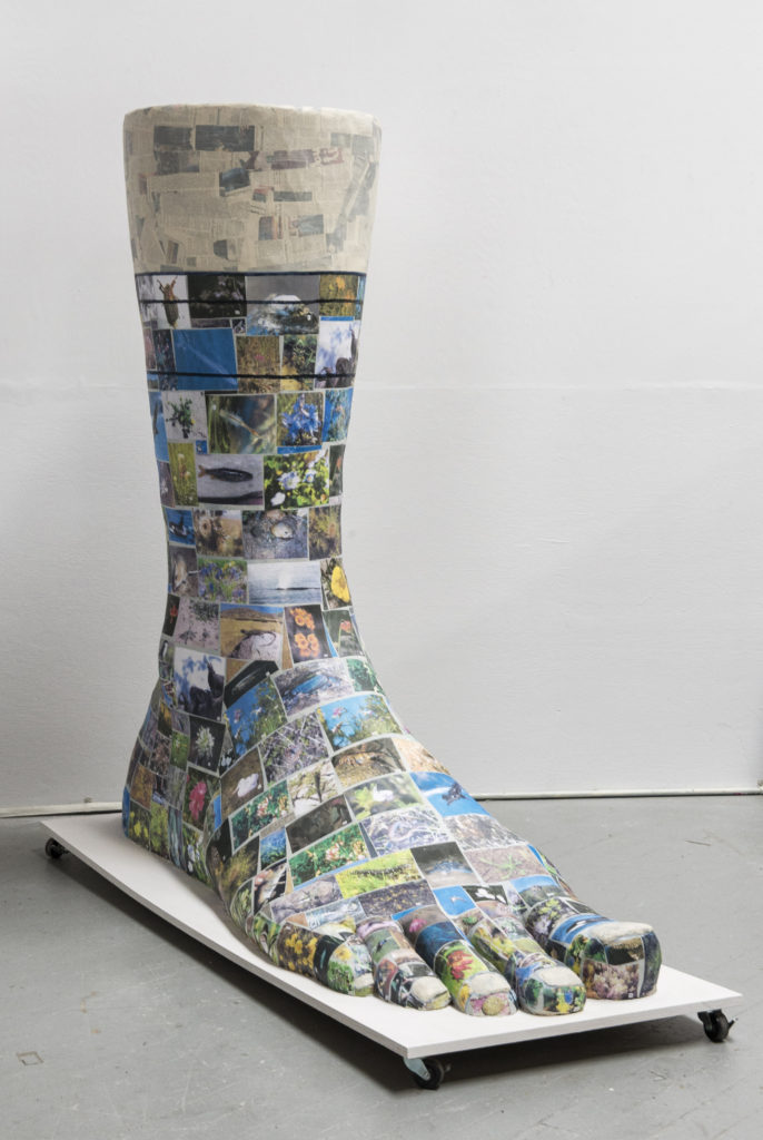 68Hx72Lx24W in Paper Mache, chicken wire, acrylics